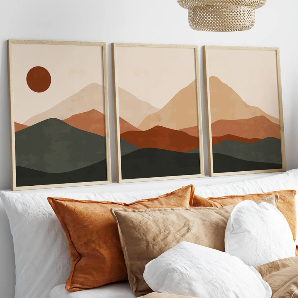 Abstract Canvas Set - مجموعة من 3 قطع لوحات قماشية