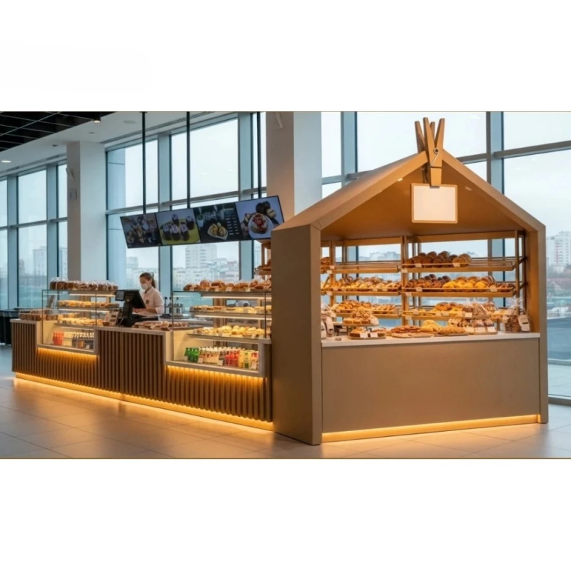 Interior Design Of Cafe - تصميم داخلي عصري لعرض المنتجات في
