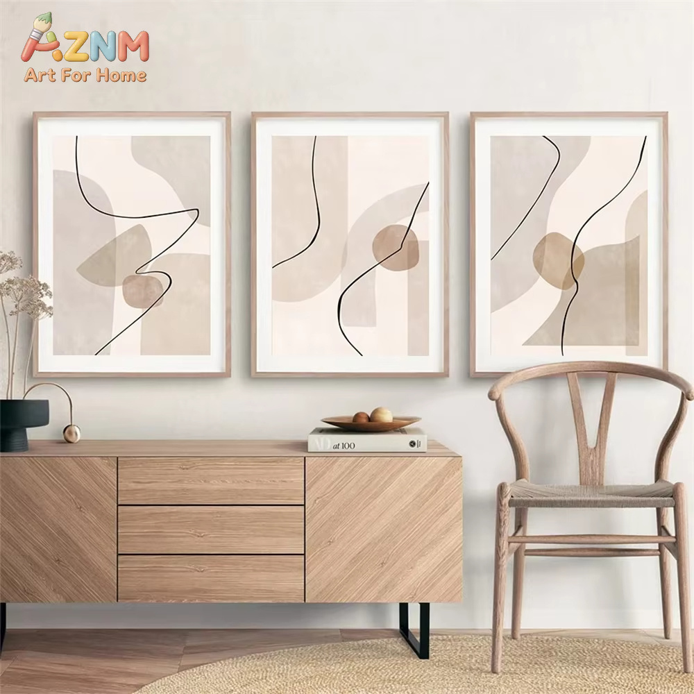 لوحة فنية جدارية بخطوط هندسية  - مراجعة Interior Designer وسعره