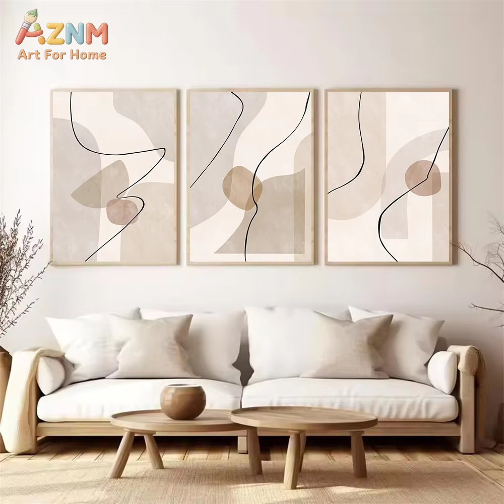 لوحة فنية جدارية بخطوط هندسية  - مراجعة Interior Designer وسعره
