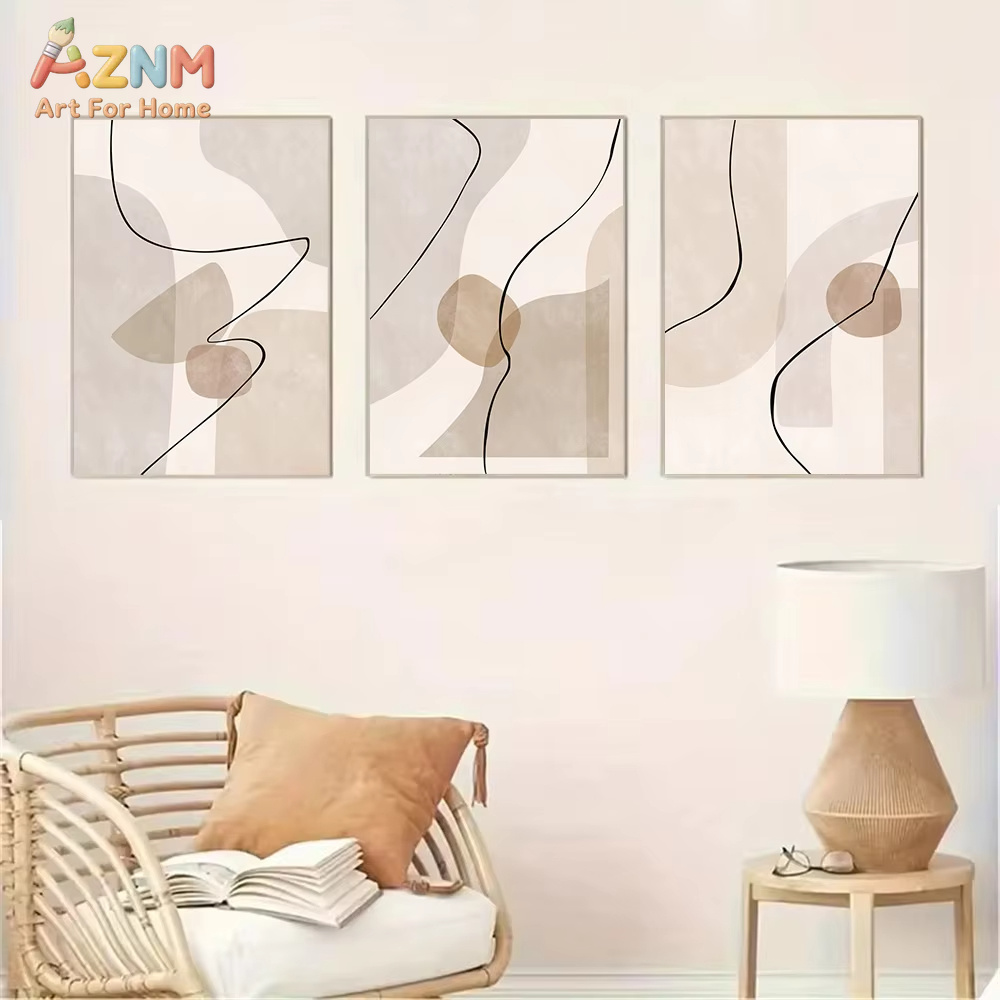 لوحة فنية جدارية بخطوط هندسية  - مراجعة Interior Designer وسعره