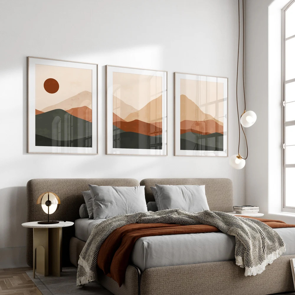 مجموعة من 3 قطع لوحات قماشية ب - مراجعة Abstract Canvas Set وسعره