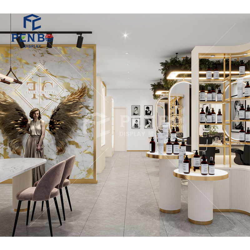 مجموعة أثاث صالون الحلاقة والش - مراجعة Interior Design Nail Salon وسعره